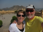 At the Amber Fort in Jaipur