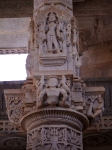 Marble pillar in Jain temple