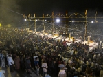 Hindu ceremony on the ghat of the Ganges