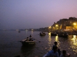 Varanasi ghat at night